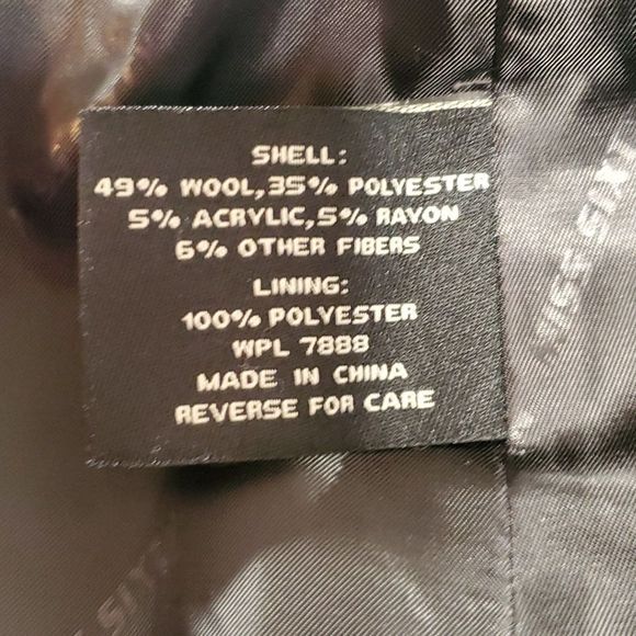 MISS SIXTY M60 Gray Envelope Collar Wool Pea-Coat Medium - Picture 12 of 13